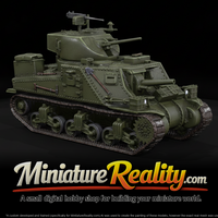 Multi Gun Tank miniature, three-quarter view — thumbnail 1