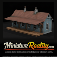 Old Rural Railway Station miniature, three-quarter view — thumbnail 1