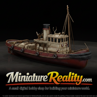 Old Style Tugboat miniature, three-quarter view — thumbnail 1