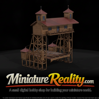 Railroad Car Ferry Dock miniature, three-quarter view — thumbnail 1