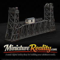 Railroad Lift Bridge miniature, three-quarter view — thumbnail 1