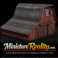 Red Barn Model, three-quarter view — thumbnail 1