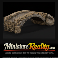 Stone Arch Bridge miniature, three-quarter view — thumbnail 1