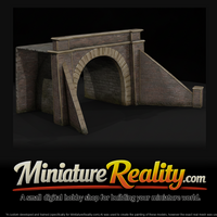 Stone Arch Railway Tunnel Portal miniature, three-quarter view — thumbnail 1
