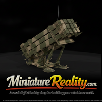 Surface to Air Missile Launcher miniature, three-quarter view — thumbnail 1