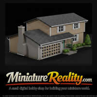 Two Story House miniature, three-quarter view — thumbnail 1