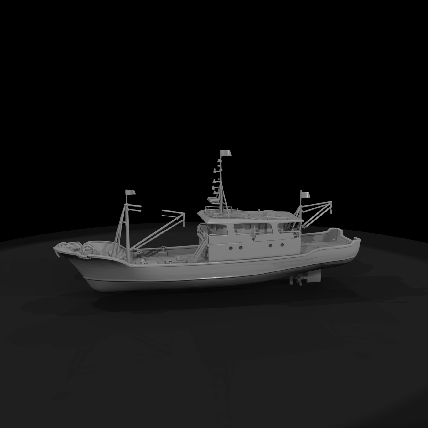 Blue Fishing Boat