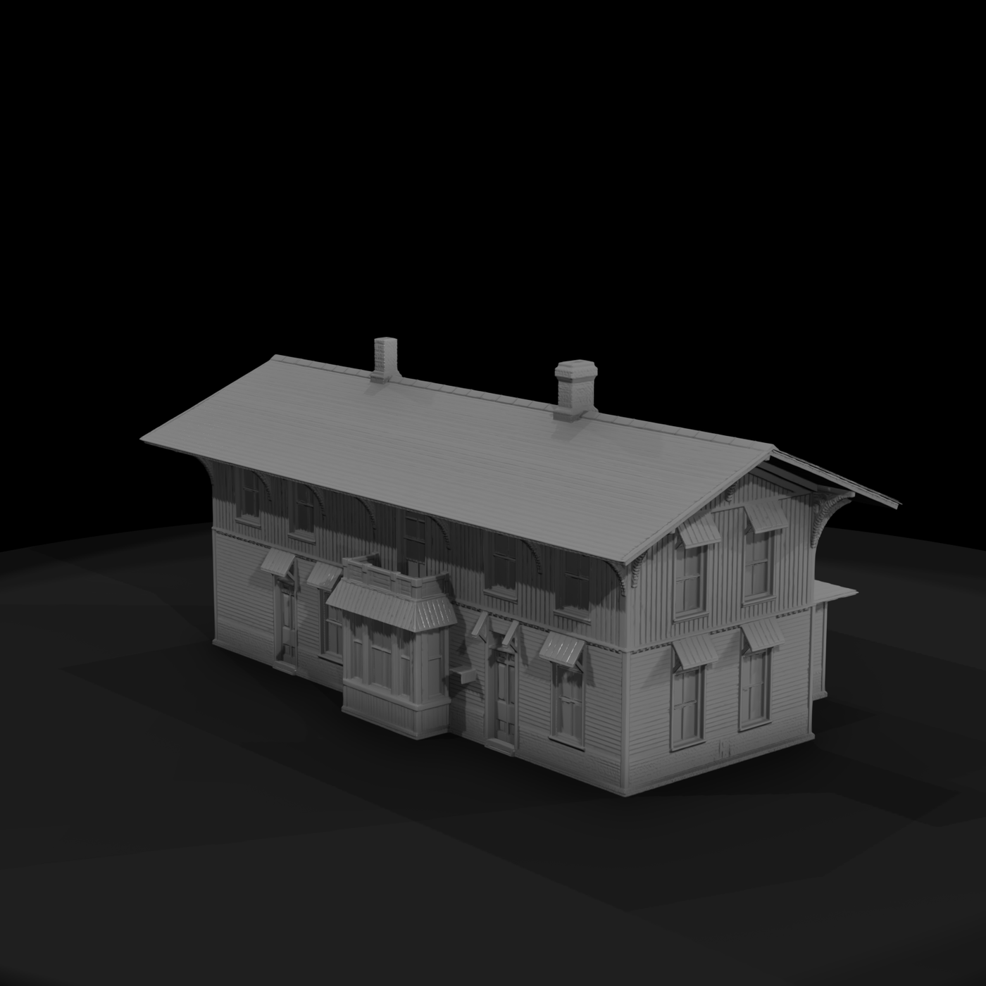 Two-Story Wooden