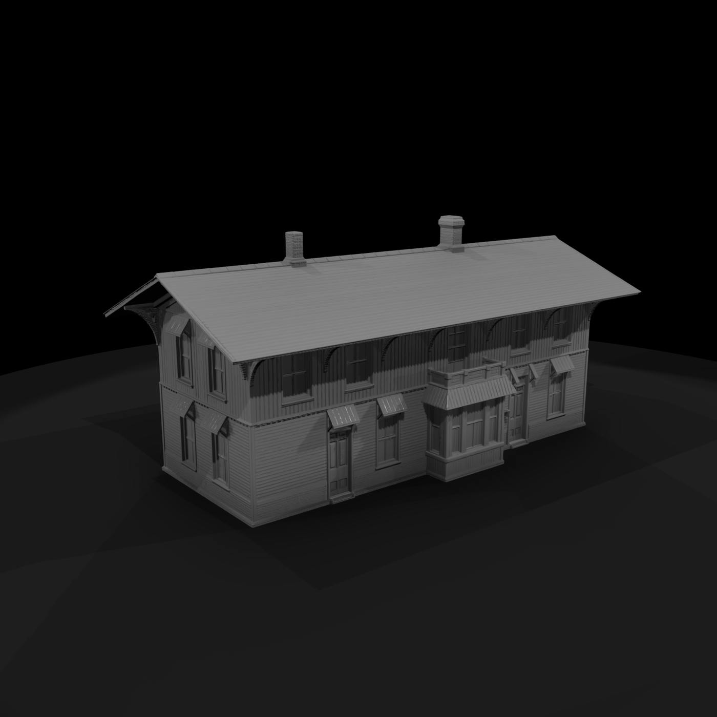 Two-Story Wooden