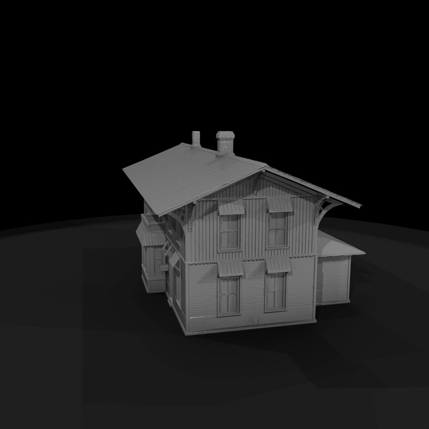 Two-Story Wooden