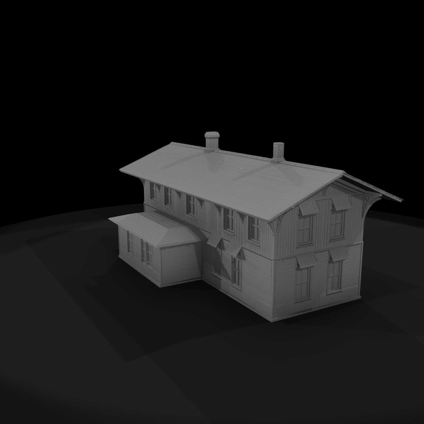 Two-Story Wooden