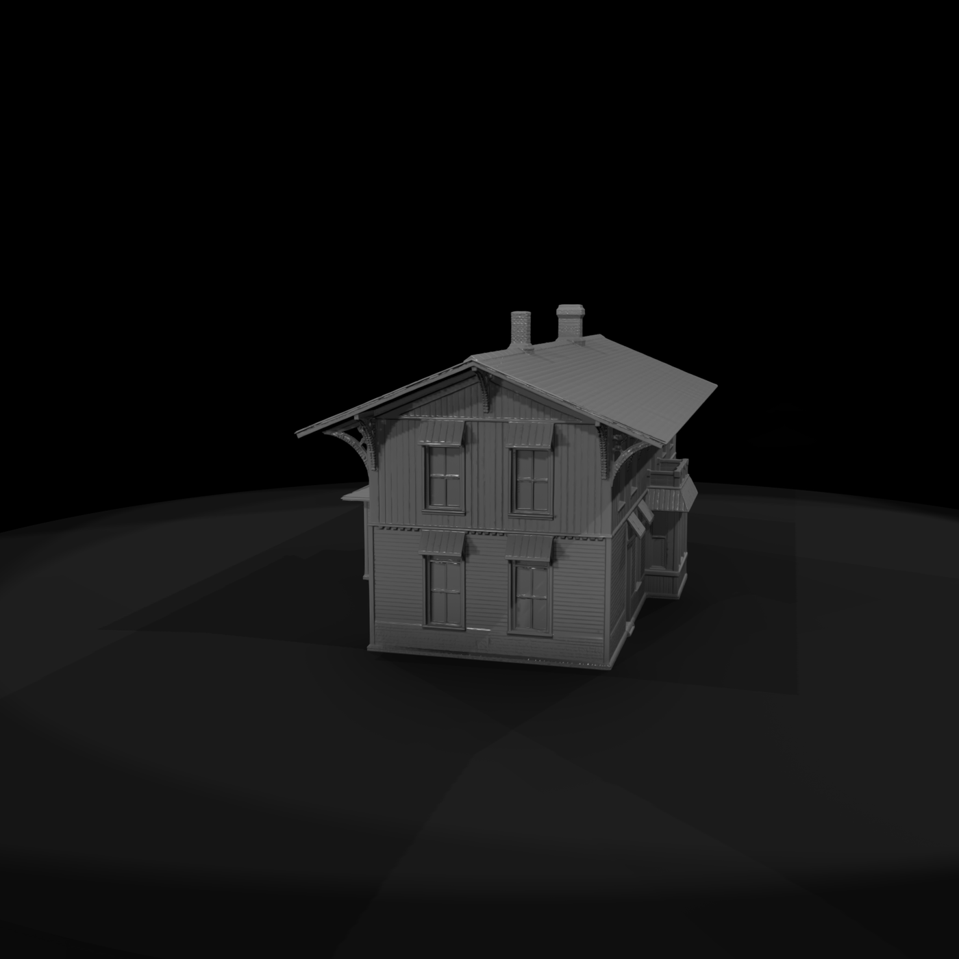 Two-Story Wooden