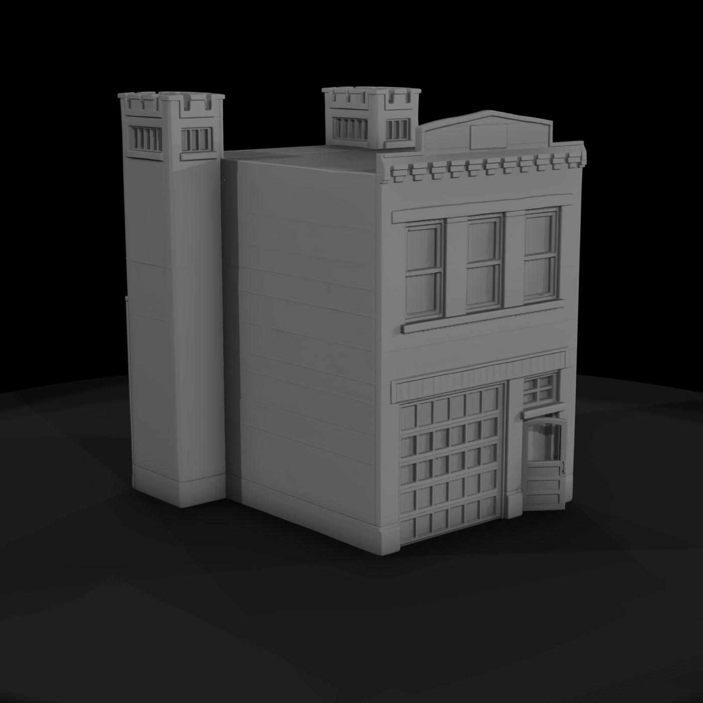 Brick Firehouse Facade