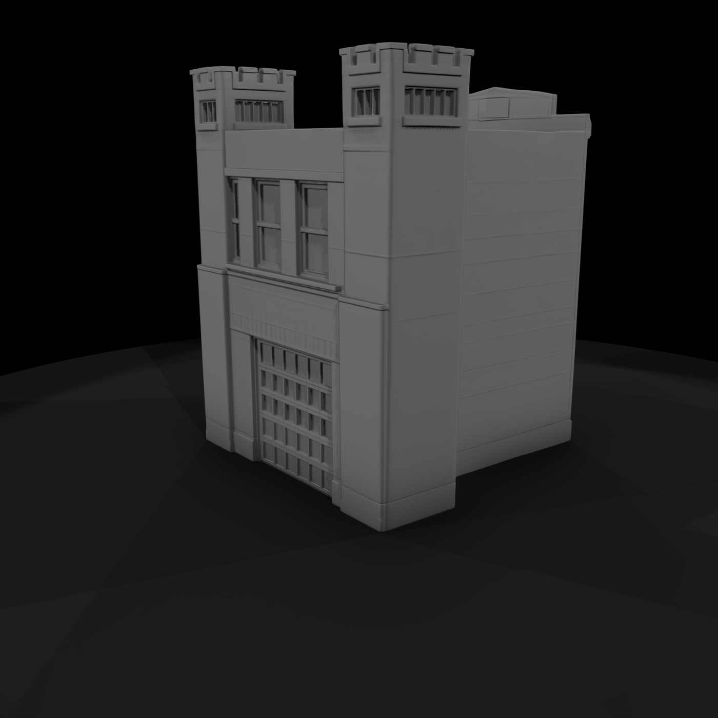 Brick Firehouse Facade
