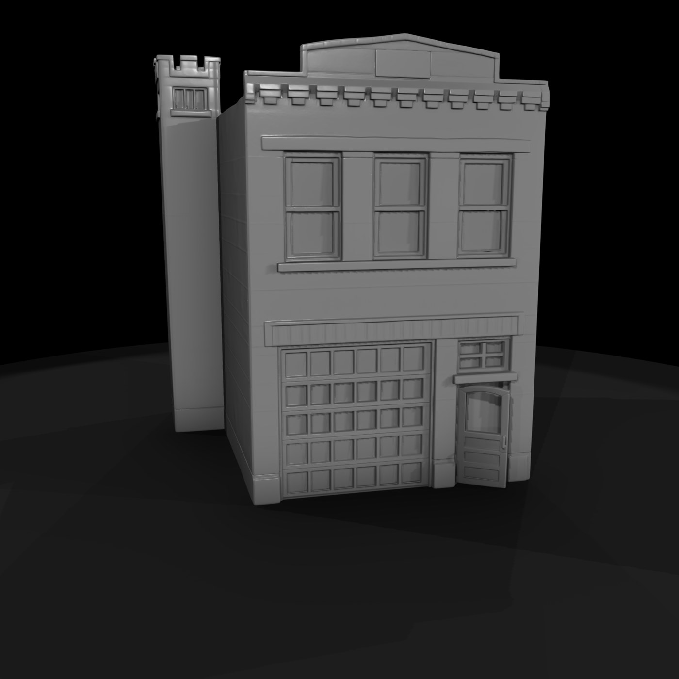 Brick Firehouse Facade