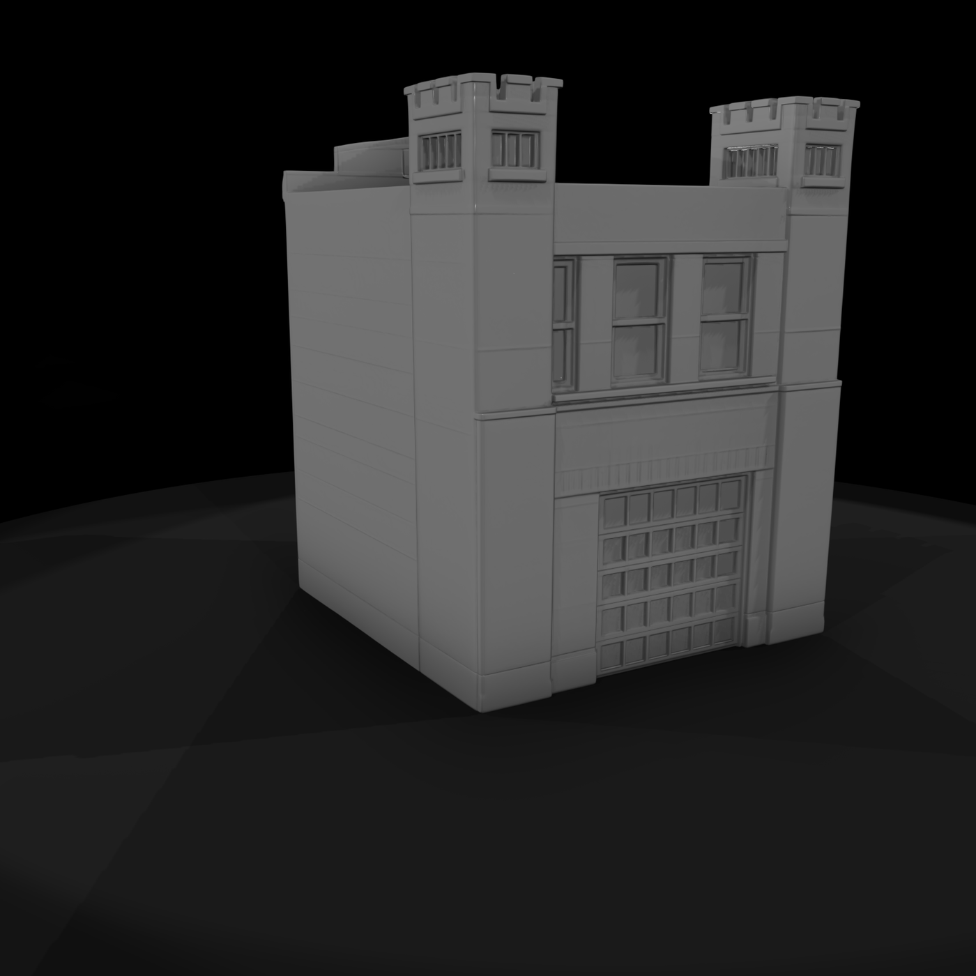 Brick Firehouse Facade