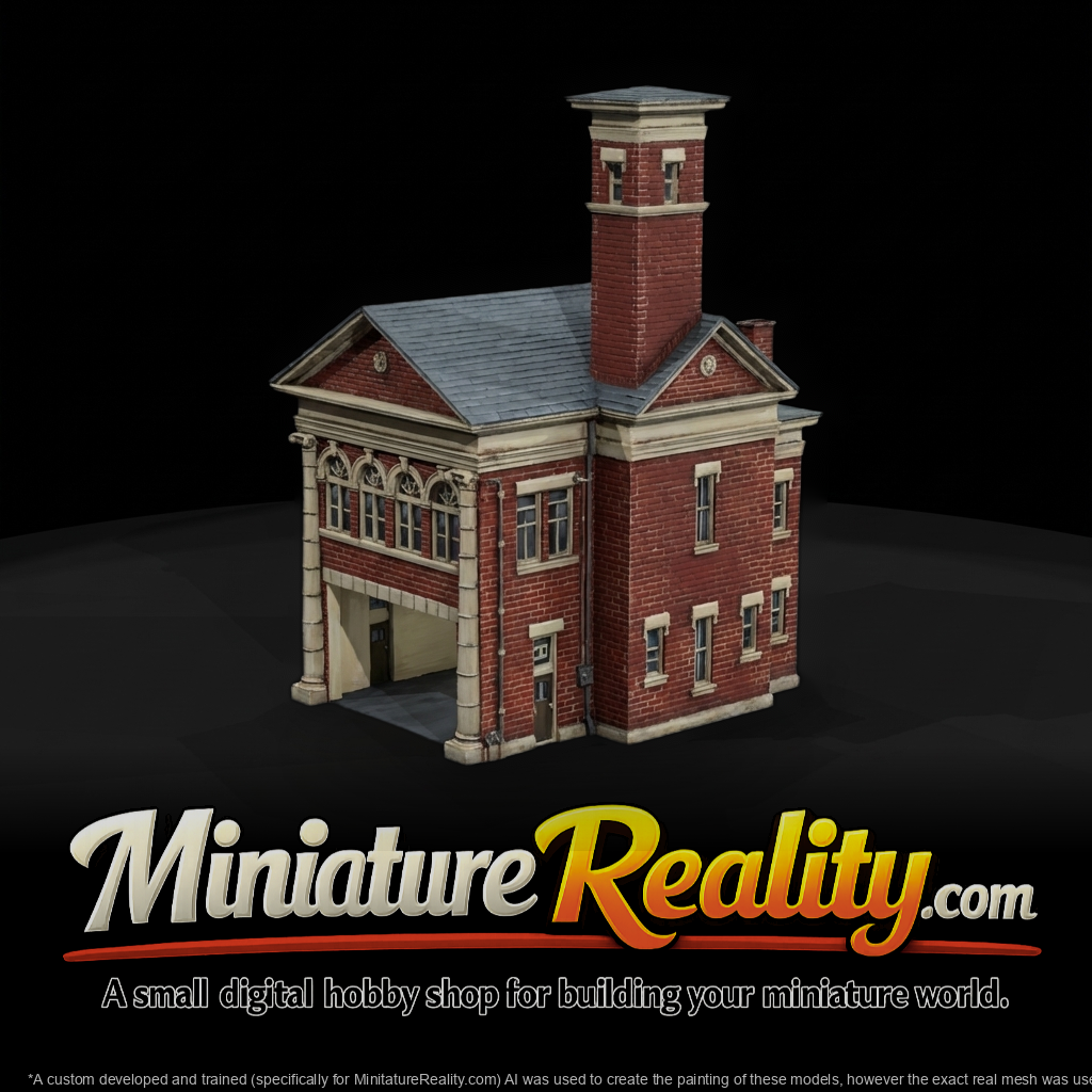 Fire Station Model Two-Storey Masonry Engine House