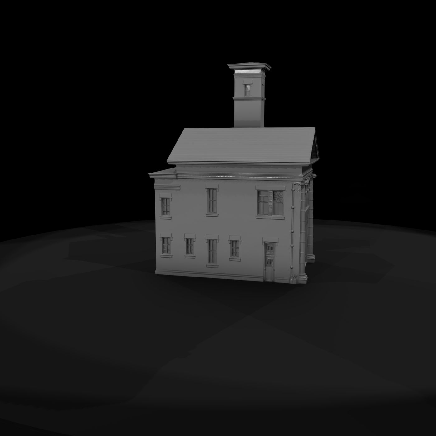 Fire Station Model Two-Storey Masonry Engine House