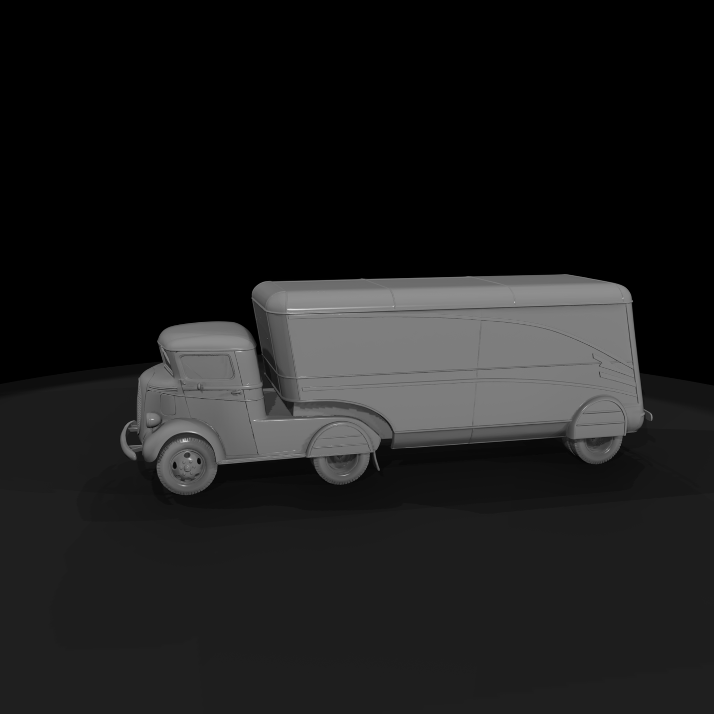 1930s Streamlined Delivery Truck