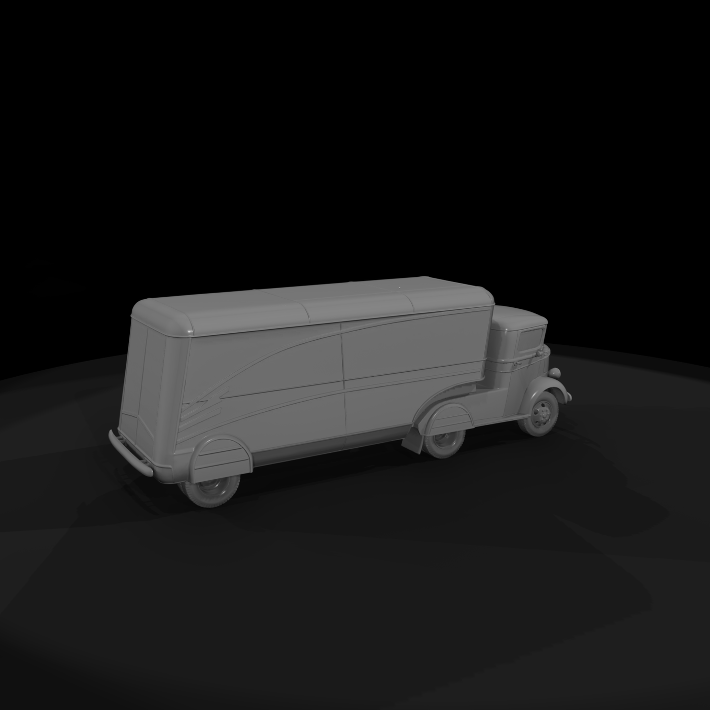 1930s Streamlined Delivery Truck
