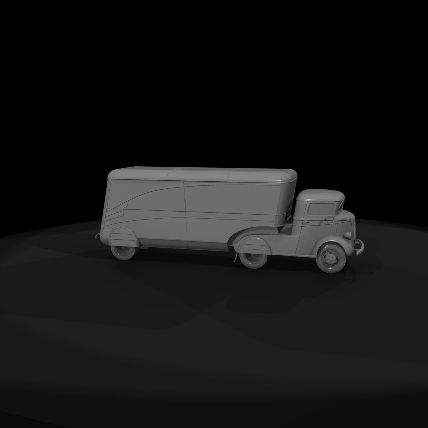 1930s Streamlined Delivery Truck