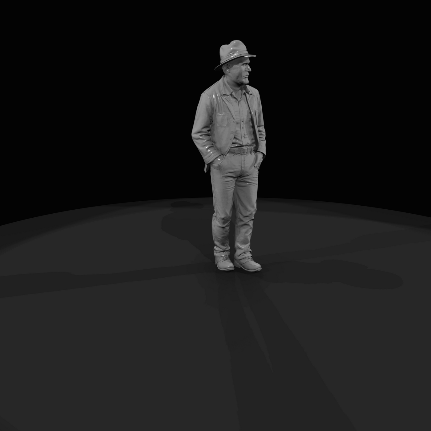 Western Ranch Hand in Hat