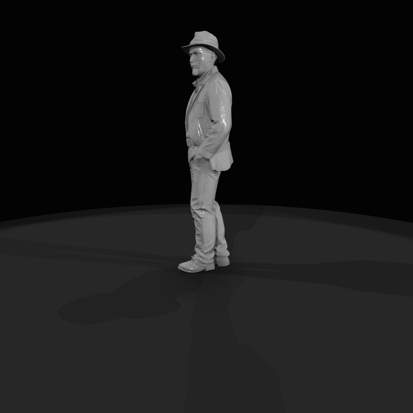 Western Ranch Hand in Hat
