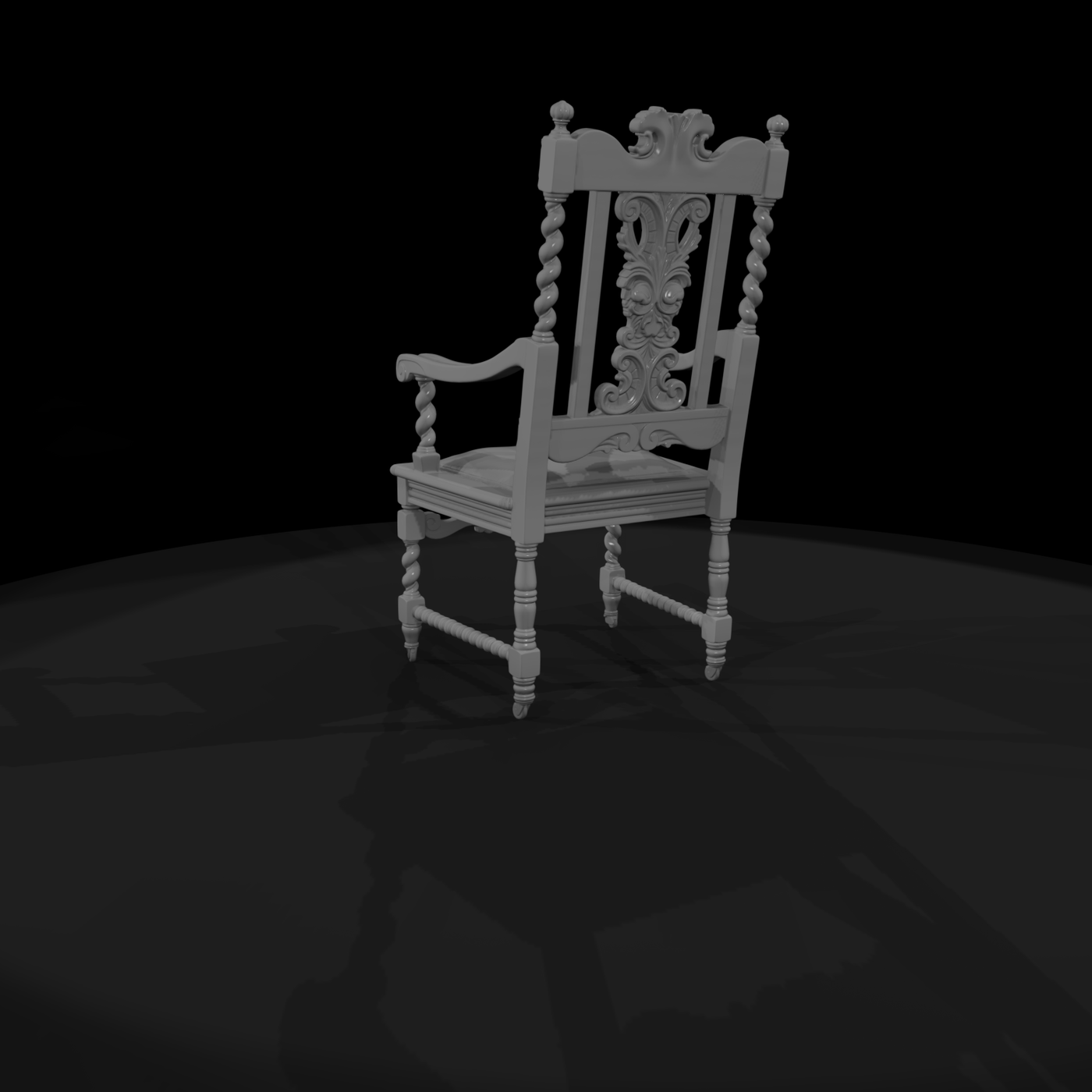 Victorian Carved Wooden Dining Chair