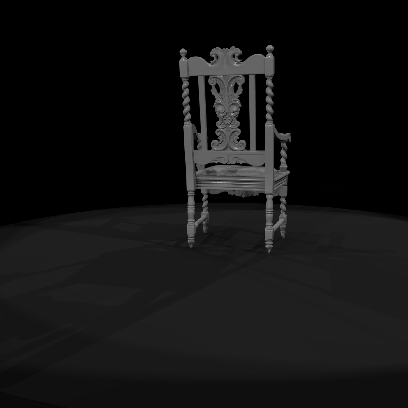 Victorian Carved Wooden Dining Chair