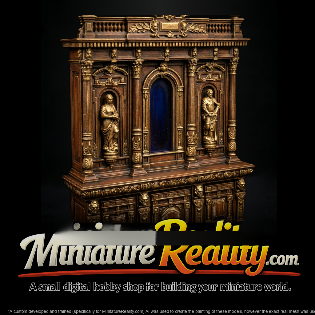 Victorian Ornate Carved Cabinet