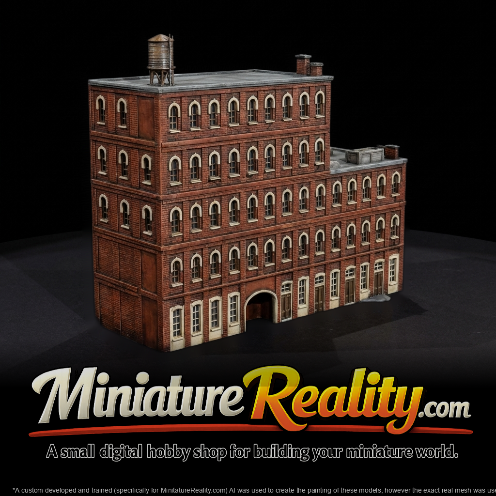 Four-Storey Brick Hotel Facade