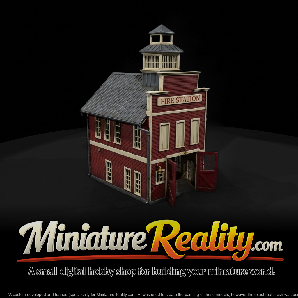 Two-Story Firehouse with Cupola