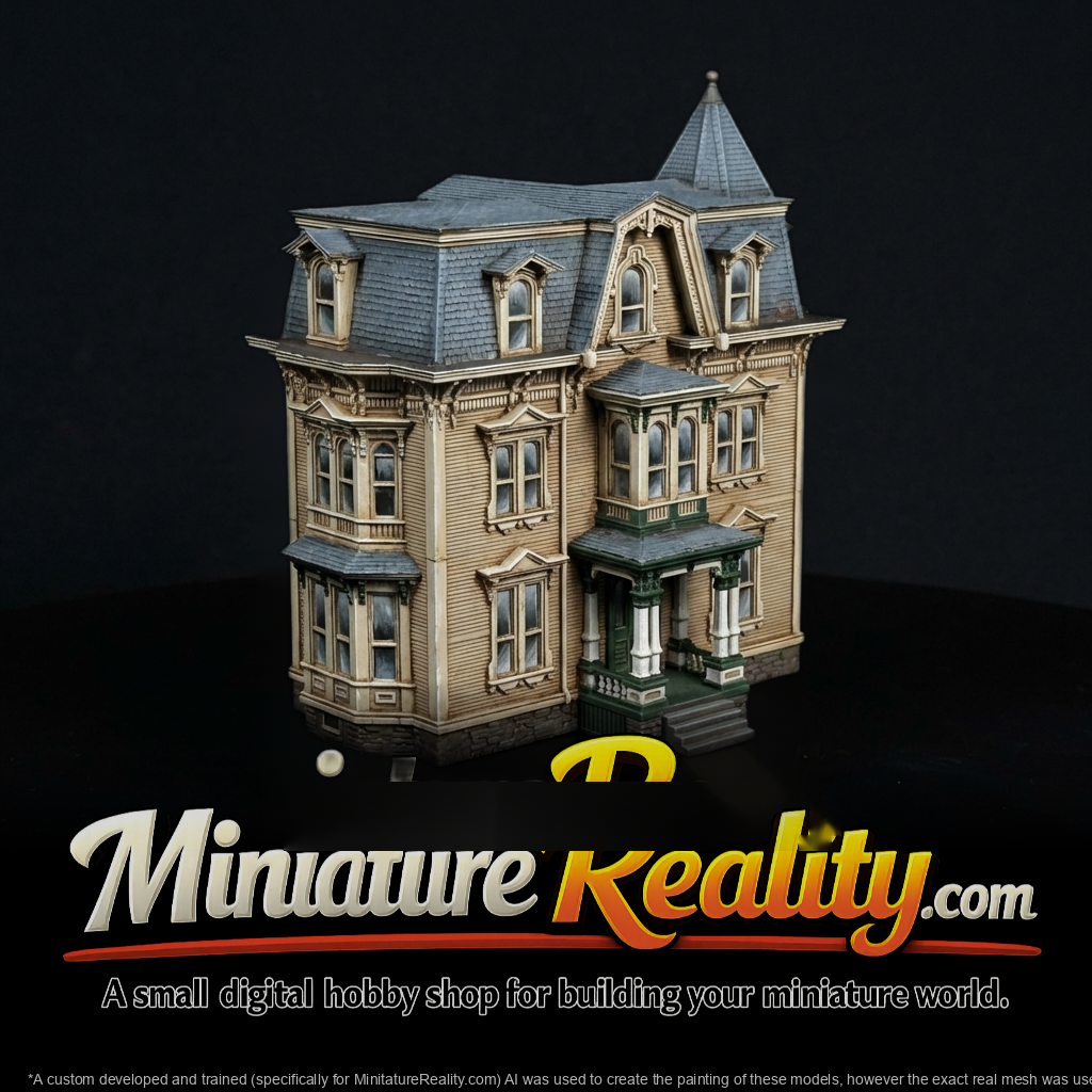 Victorian 3-Story House Facade