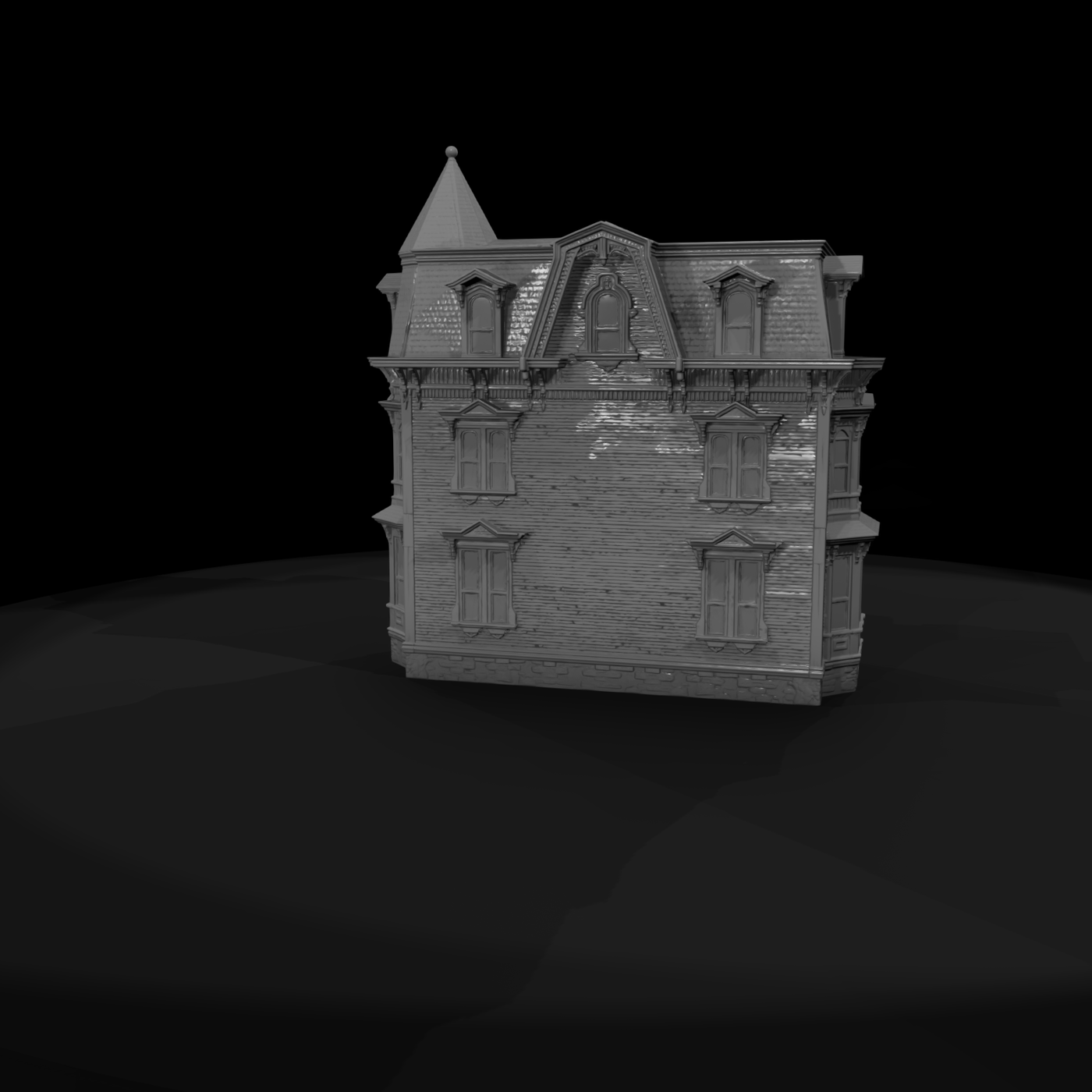 Victorian 3-Story House Facade