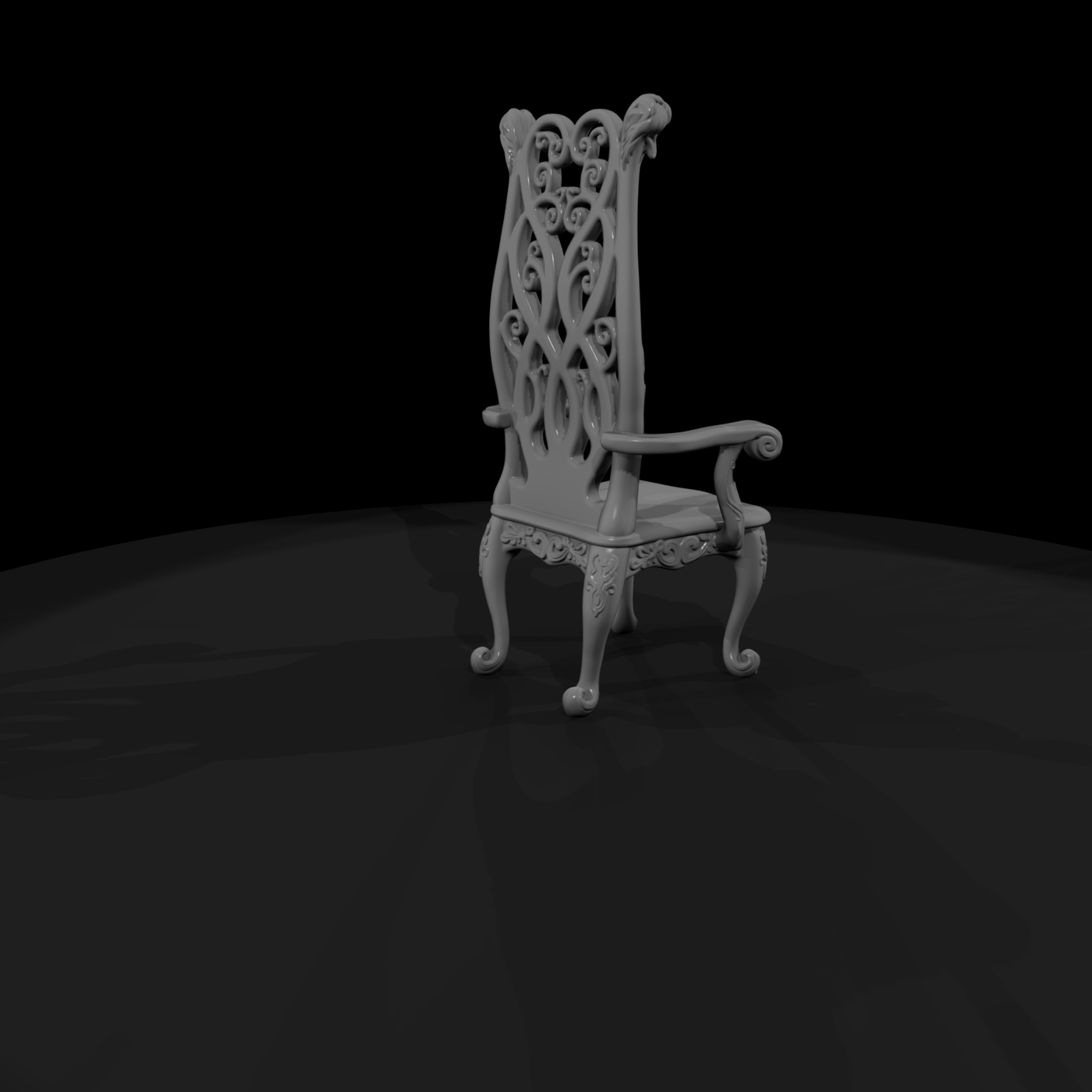 Victorian Ornate Armchair Frame