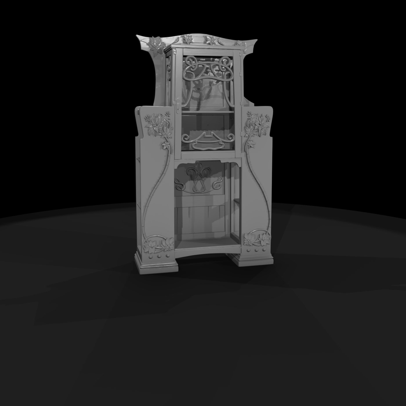 Art Nouveau Display Cabinet