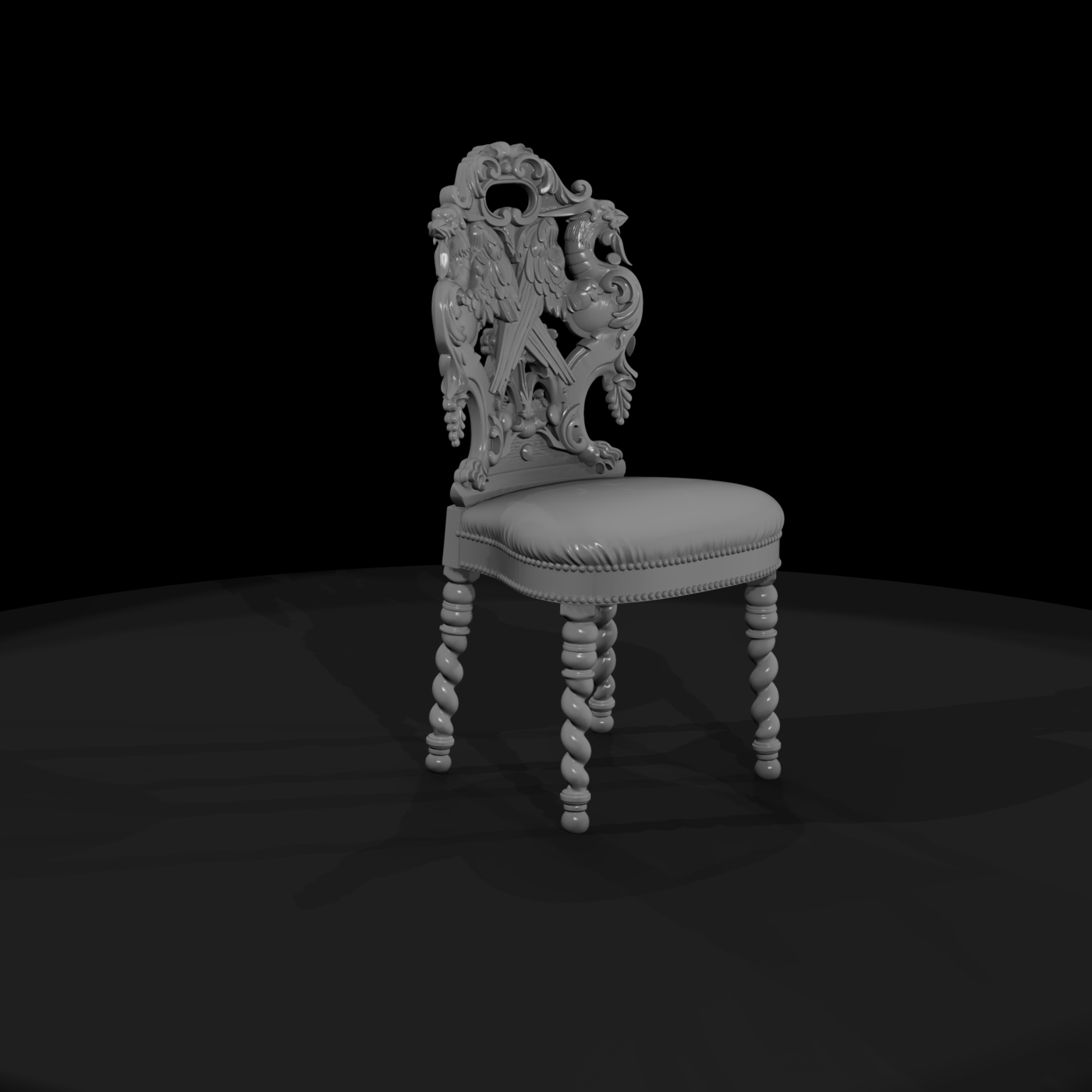 Victorian Carved Side Chair