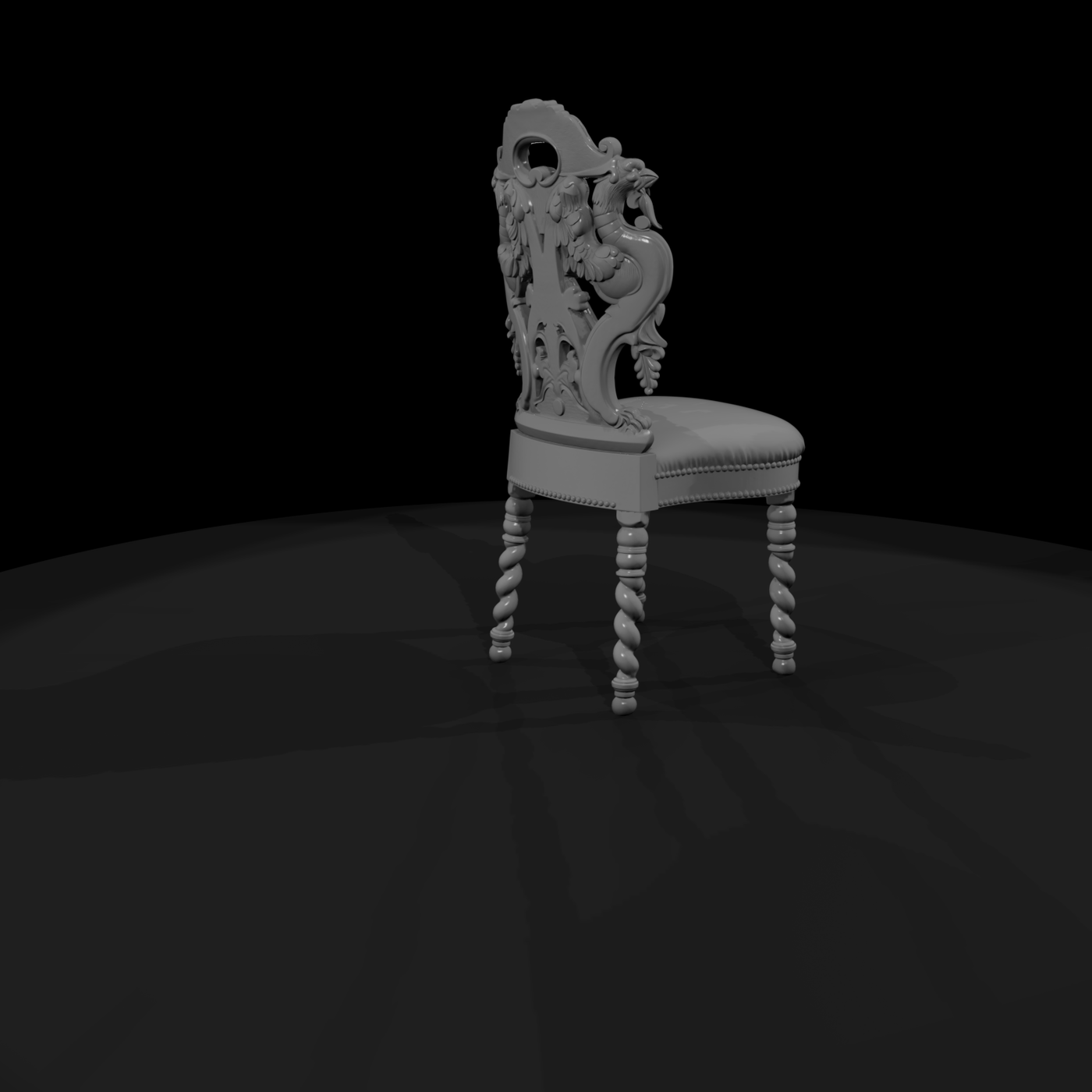 Victorian Carved Side Chair
