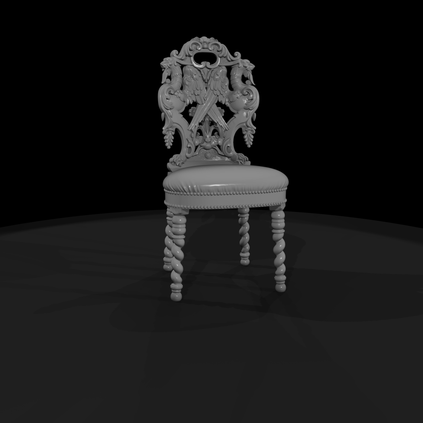 Victorian Carved Side Chair