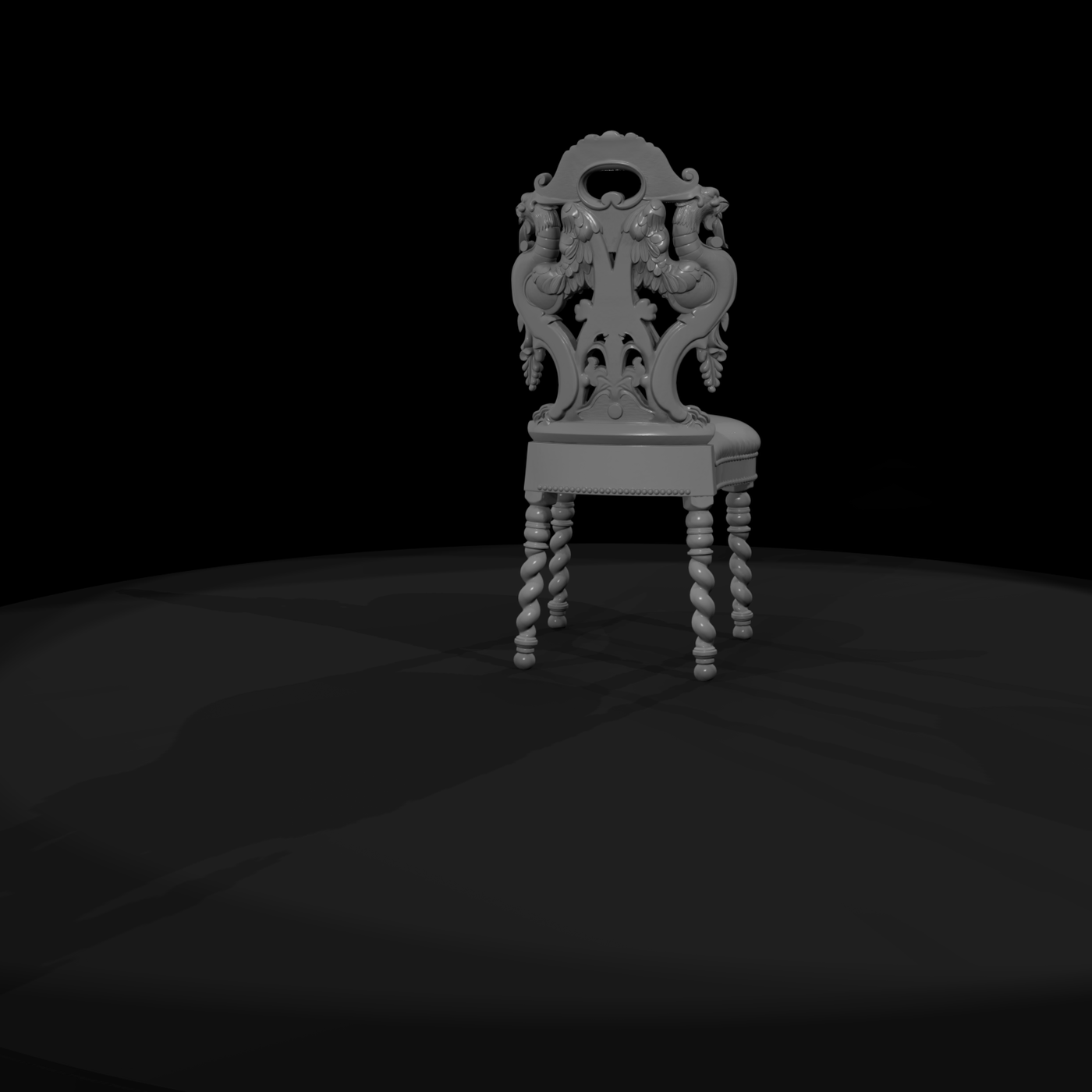 Victorian Carved Side Chair