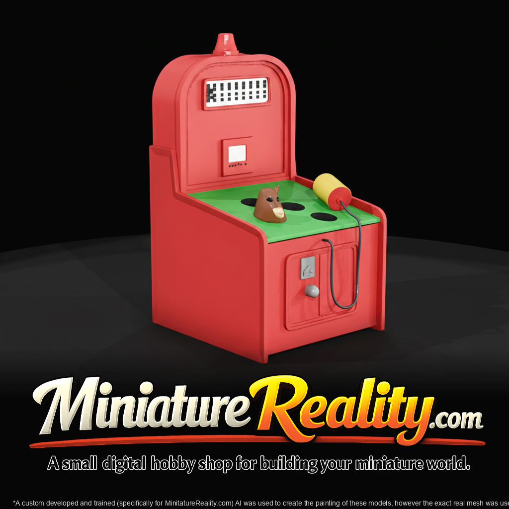 Stylized Vintage Gas Pump Coin Kiosk Mid Century Inspired (1950s)
