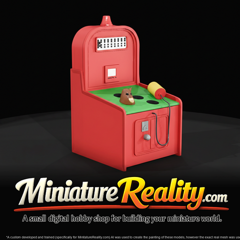 Stylized Vintage Gas Pump Coin Kiosk Mid Century Inspired (1950s)