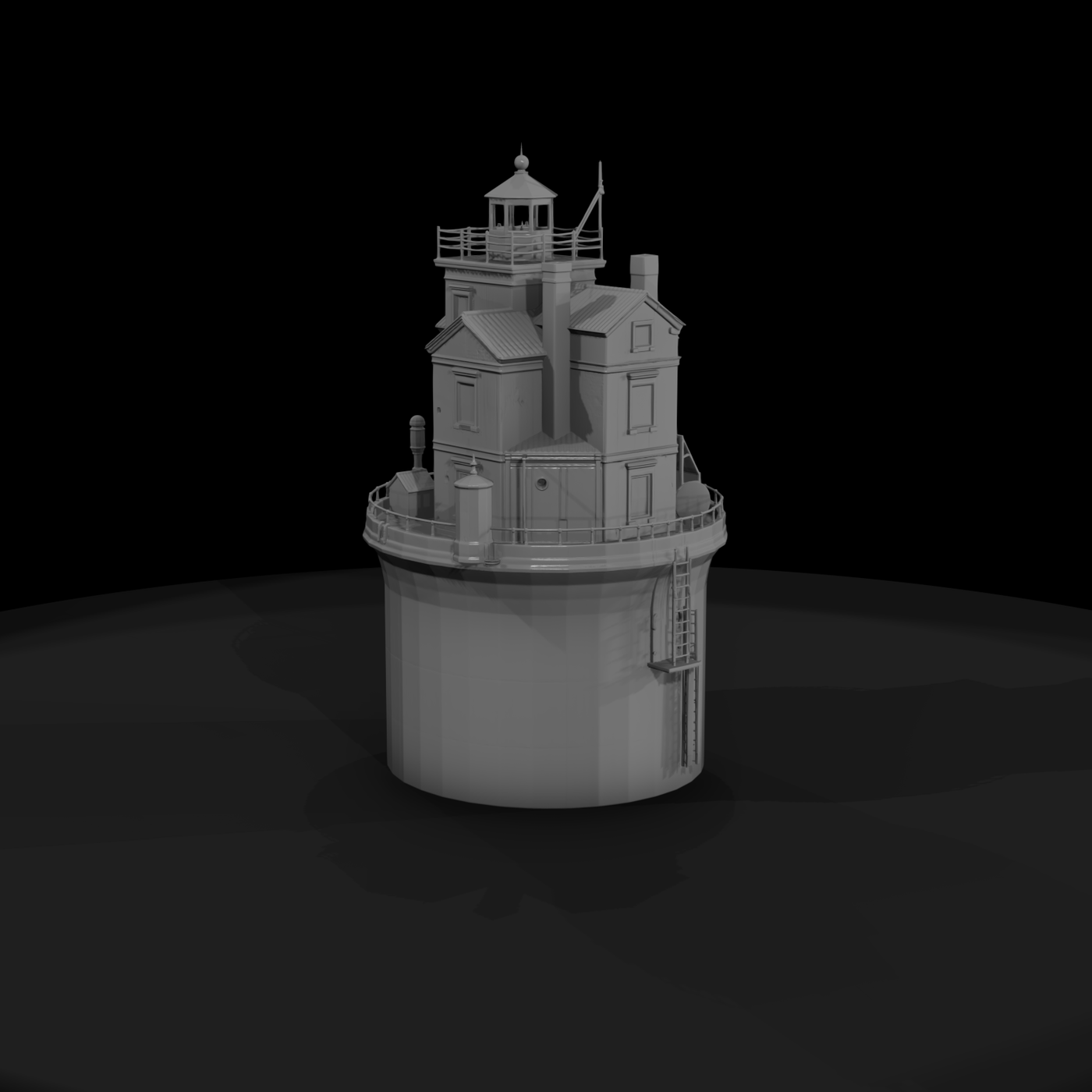 Offshore Caisson Lighthouse