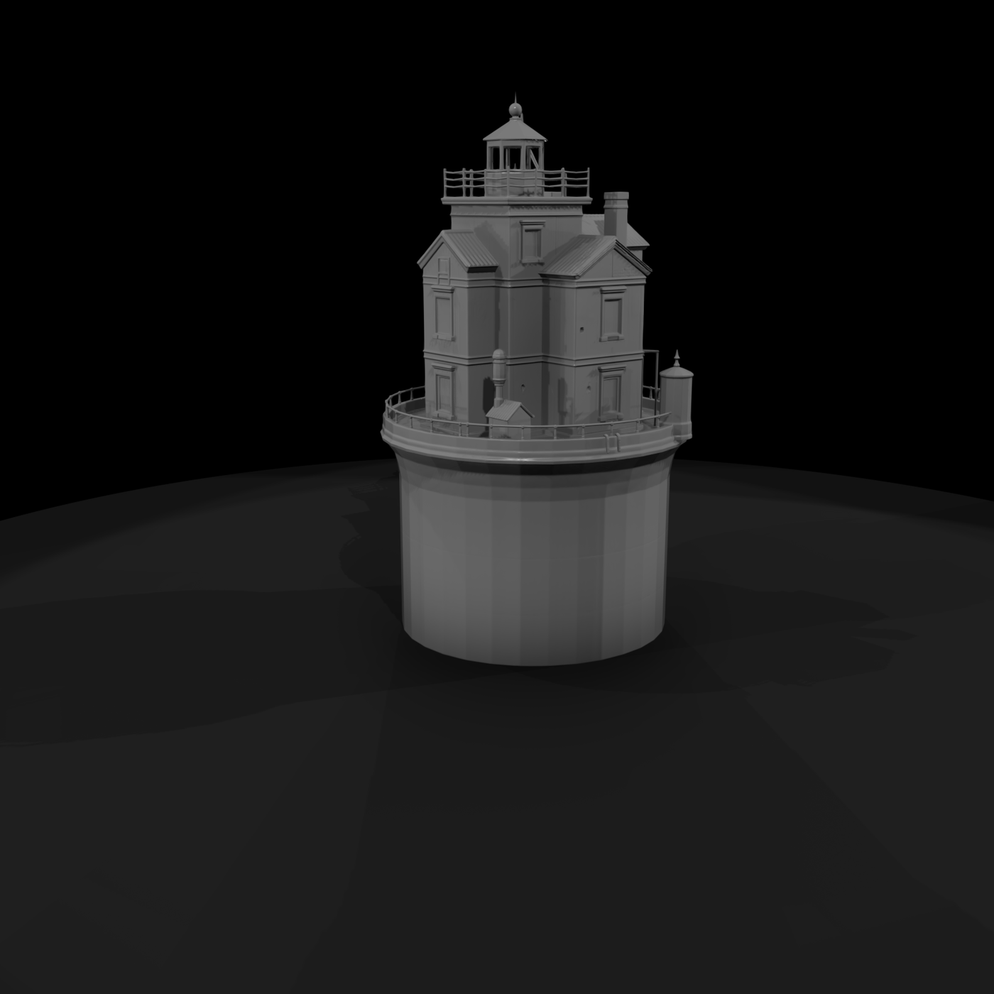 Offshore Caisson Lighthouse