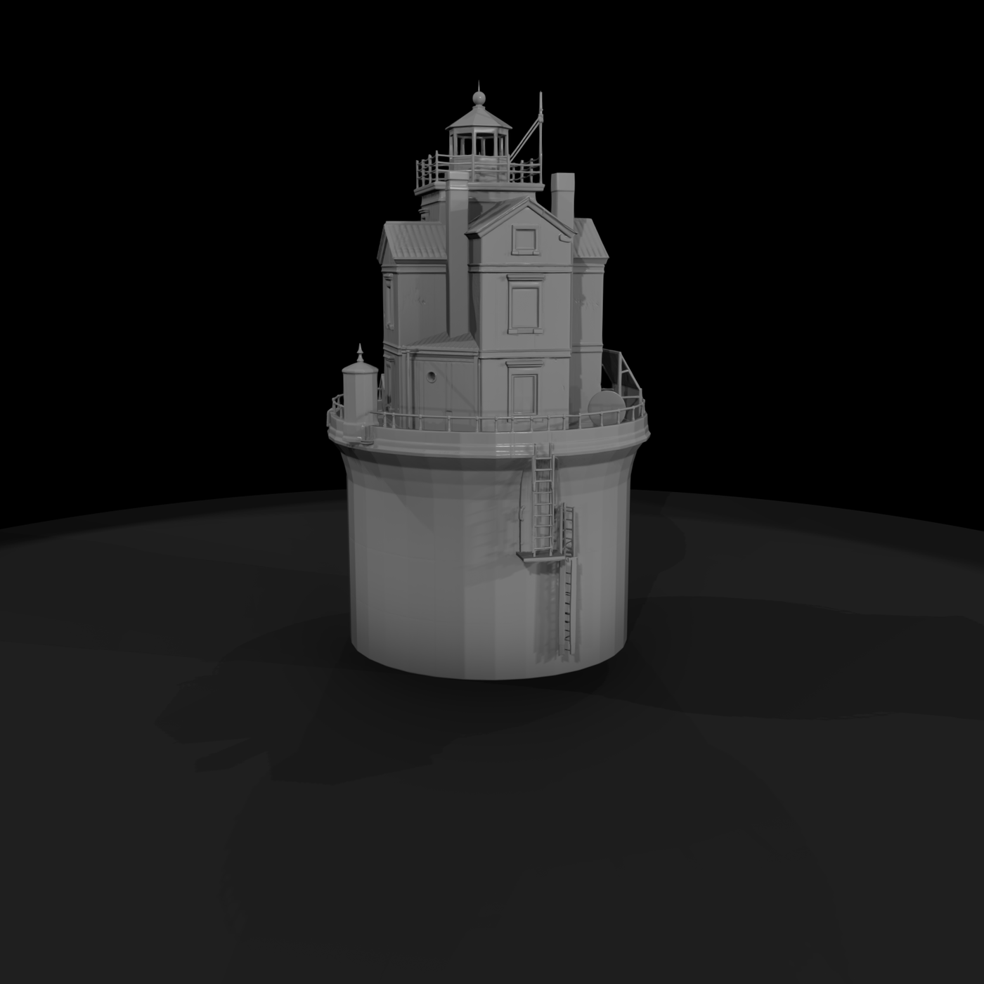 Offshore Caisson Lighthouse