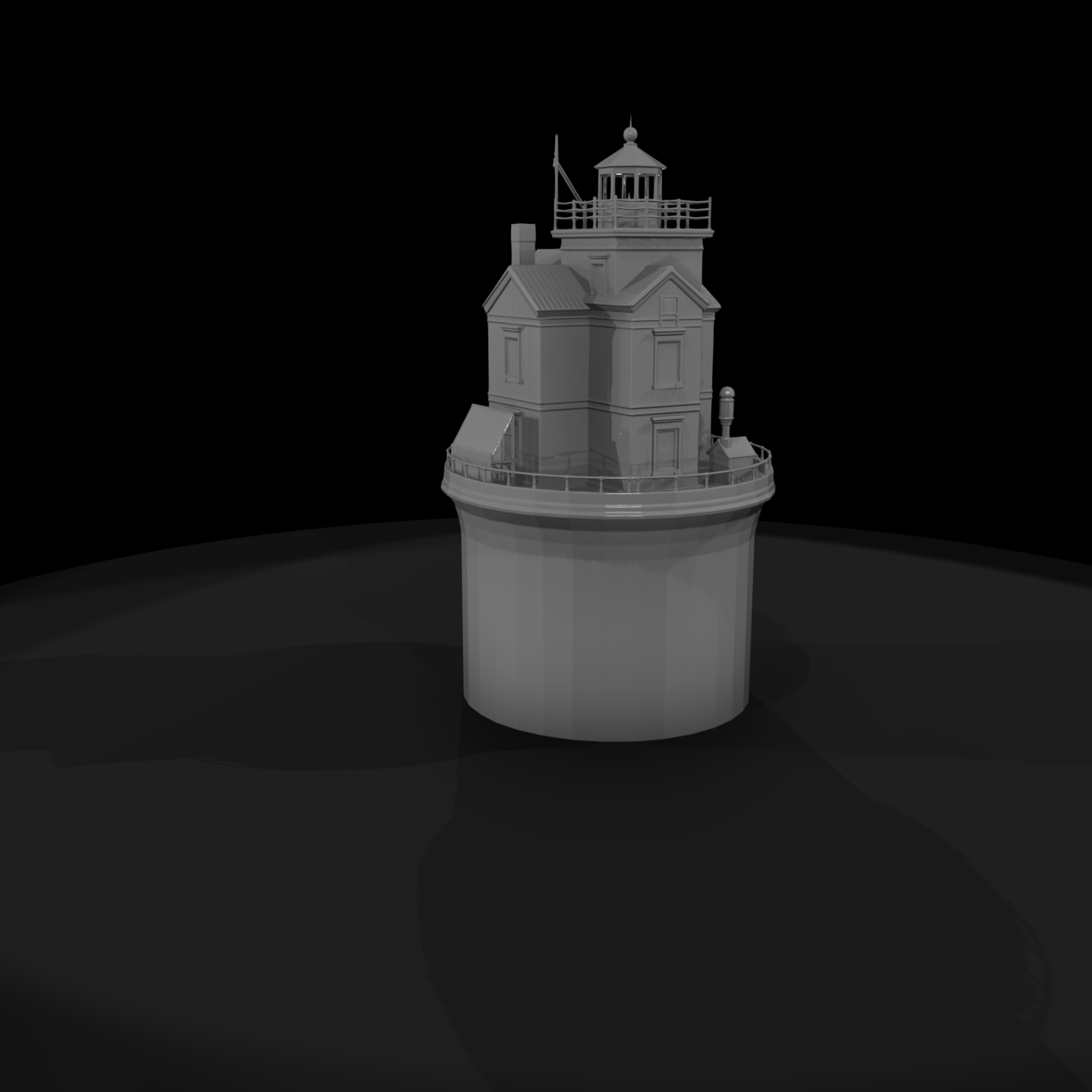 Offshore Caisson Lighthouse