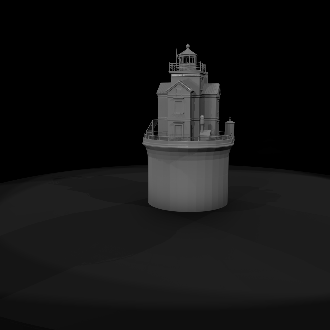 Offshore Caisson Lighthouse