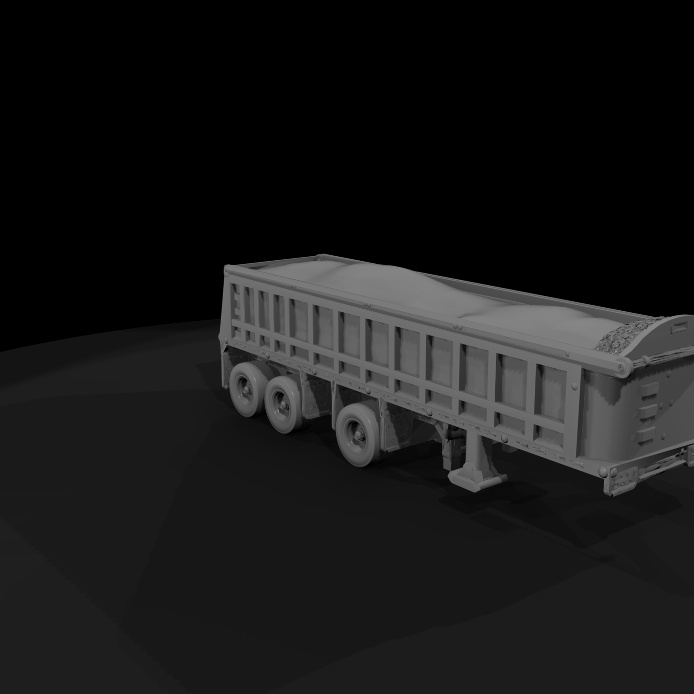 3axle covered dump
