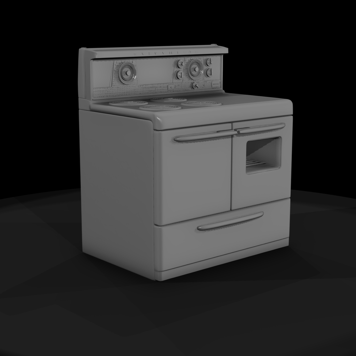 1950s Pink Double-Oven Range