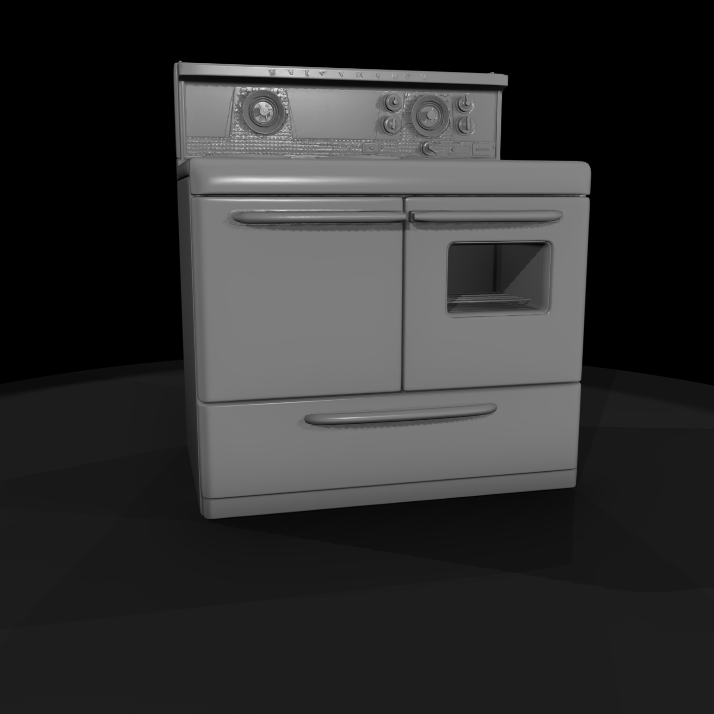 1950s Pink Double-Oven Range